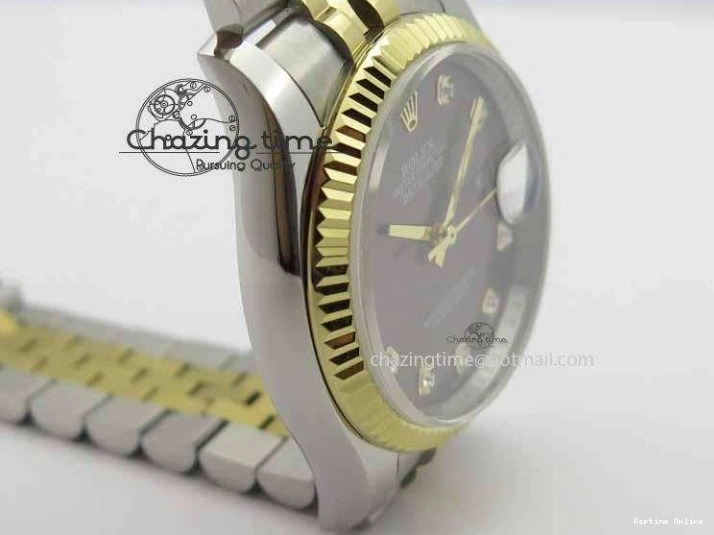 0521 DateJust 116234 SS YG BP Best Edition Gray Dial Diam Markers On SS YG Bracelet SA ZipUp 3745